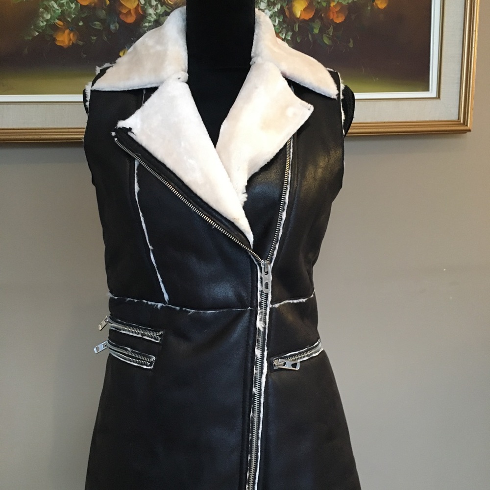 Faux fur vest